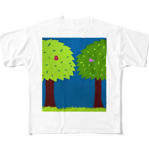 新緑グリーン All-Over Print T-Shirt