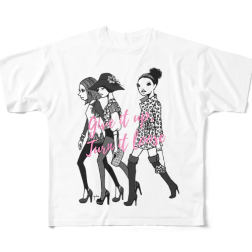 HEY LADIES!  フルグラフィックTシャツ