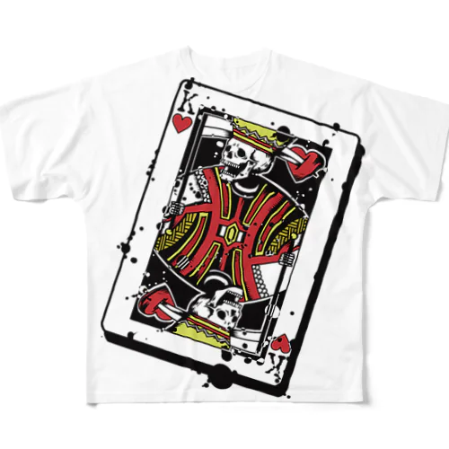 トランプ「スカルキング」 All-Over Print T-Shirt