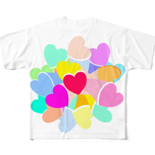 幸せの花束 All-Over Print T-Shirt