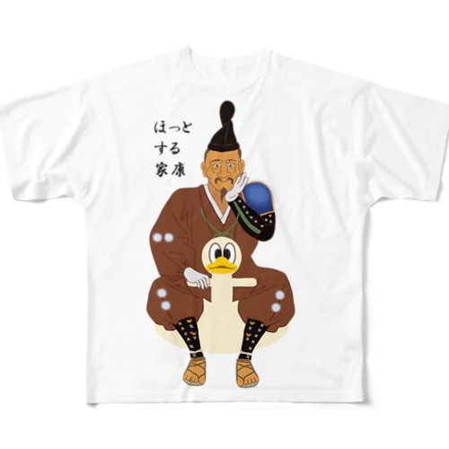 ほっとする家康 All-Over Print T-Shirt