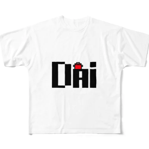 ダイナベのロゴ フルグラフィックTシャツ