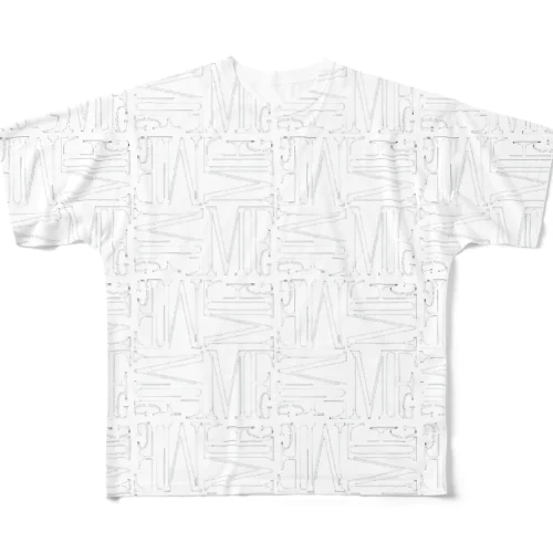MFG(Ⅷロゴモノグラム)白枠 All-Over Print T-Shirt