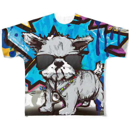 ギャング犬 All-Over Print T-Shirt