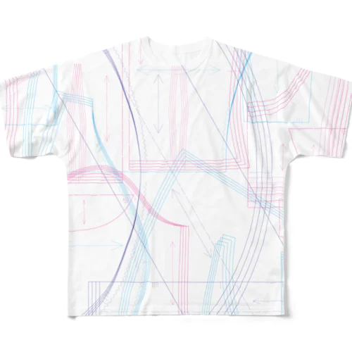 実物大型紙（３色） All-Over Print T-Shirt