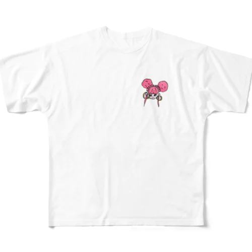 pinkちゃん All-Over Print T-Shirt