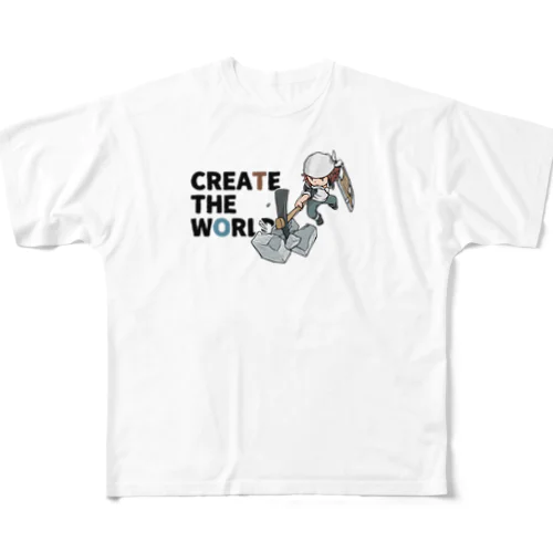 CREATE THE WORLD フルグラフィックTシャツ