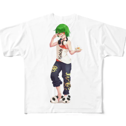 部屋着衣装・涼（2023春） All-Over Print T-Shirt