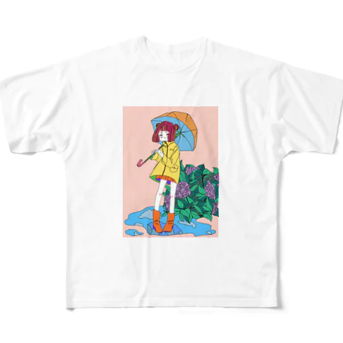 梅雨girl All-Over Print T-Shirt