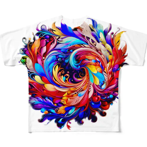 Rainbow Circle フルグラフィックTシャツ