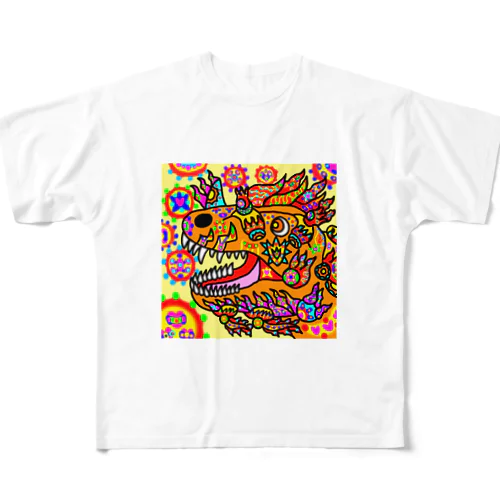 火属性の竜 All-Over Print T-Shirt