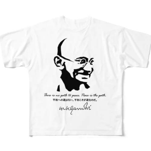 GANDHI ver.2 フルグラフィックTシャツ