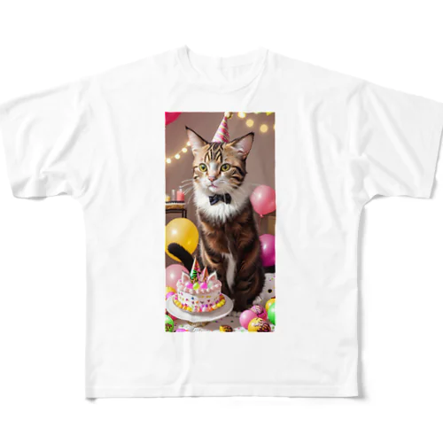 パーティーキャット265 All-Over Print T-Shirt