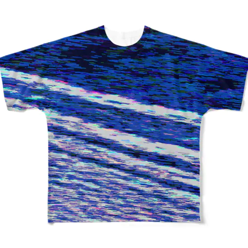 波打ち際（夜） All-Over Print T-Shirt