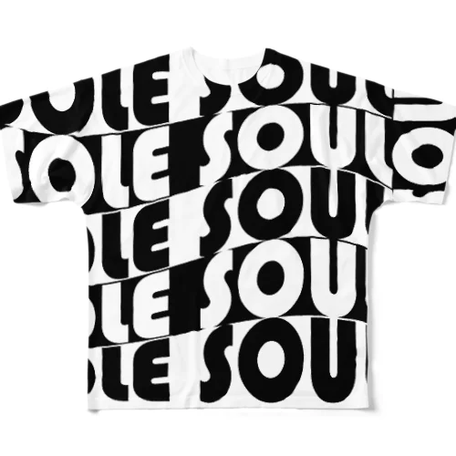 SOLE SOUL Curve All-Over Print T-Shirt