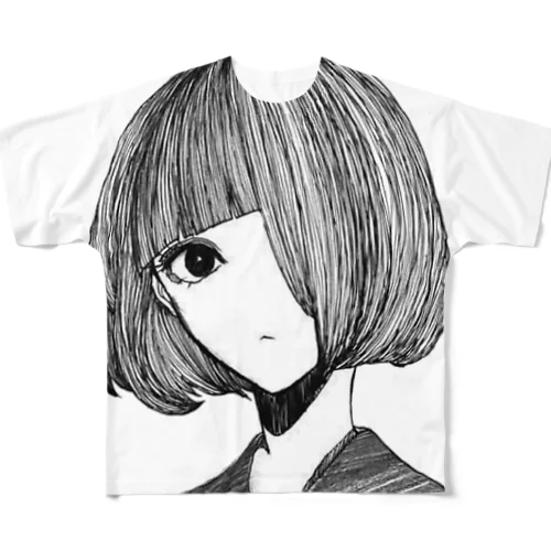 元カノ評論家 フルグラフィックTシャツ