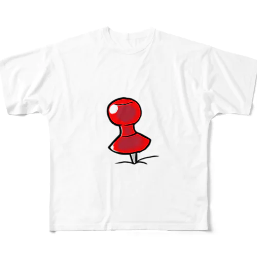 Pins！(red) All-Over Print T-Shirt