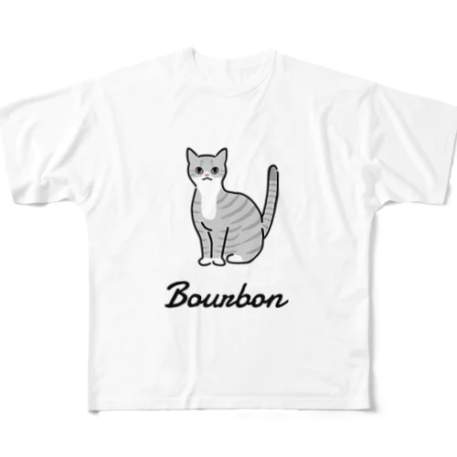Bourbon  フルグラフィックTシャツ