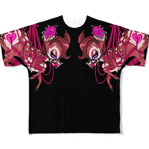 バンビ４頭飼い All-Over Print T-Shirt