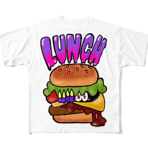 ランチ（チーズバーガー） All-Over Print T-Shirt