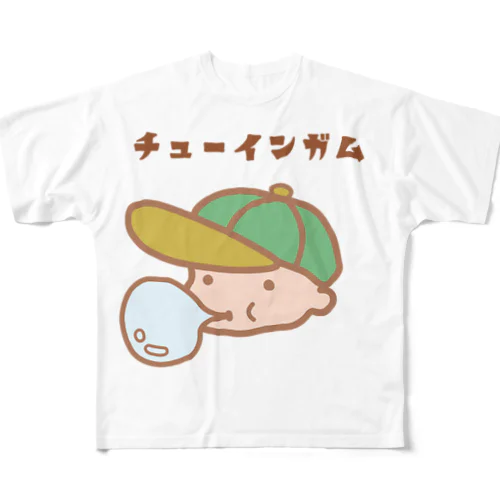 風船ガム フルグラフィックTシャツ