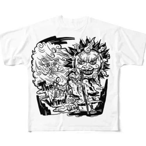 The North Wind and the Sun フルグラフィックTシャツ