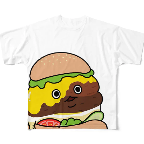 End of Food ハンバーガー All-Over Print T-Shirt