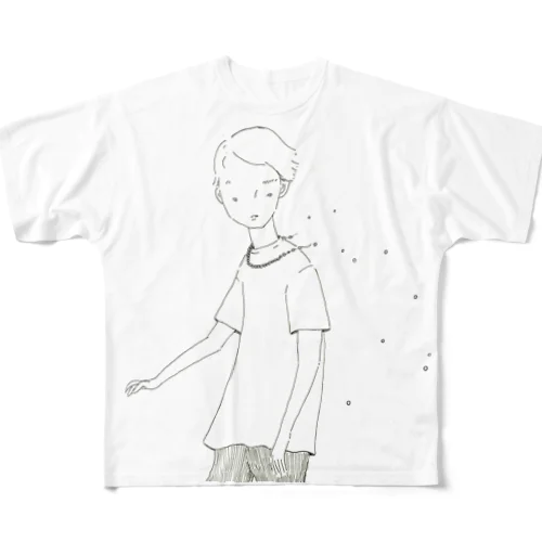 「僕のパールのネックレス」 フルグラフィックTシャツ