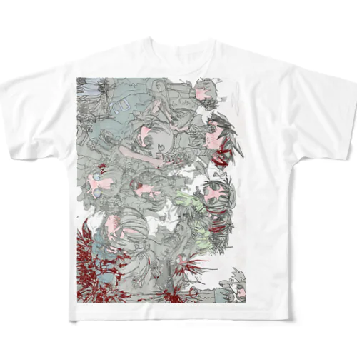 あーわ All-Over Print T-Shirt