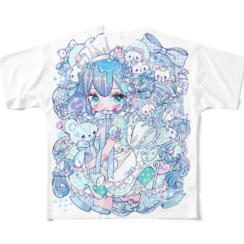 くまメイド All-Over Print T-Shirt