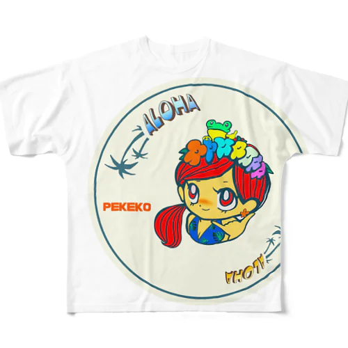 アロハ　ペケコ All-Over Print T-Shirt