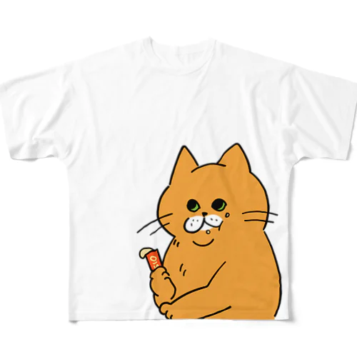 腹ペコもんのすけ（すっとぼけ） フルグラフィックTシャツ