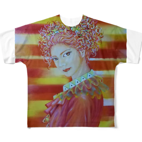 ハッピークラウン4・woman All-Over Print T-Shirt