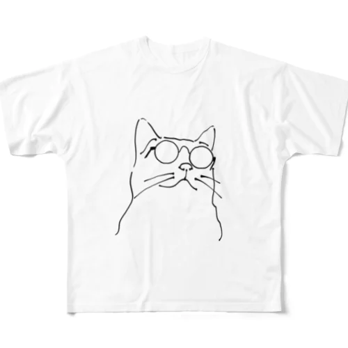 吾輩は猫である。 フルグラフィックTシャツ