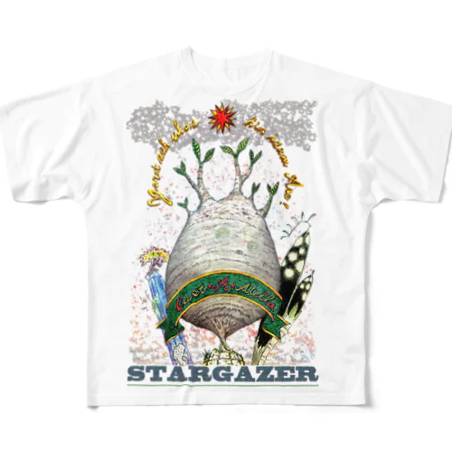 アデニウムvar.スターゲイザー フルグラフィックTシャツ