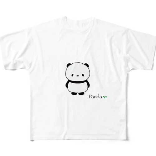 panda フルグラフィックTシャツ