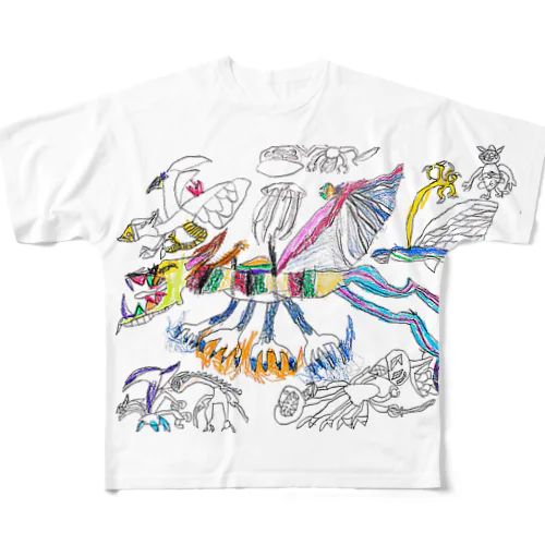 魔の動物の襲撃 All-Over Print T-Shirt