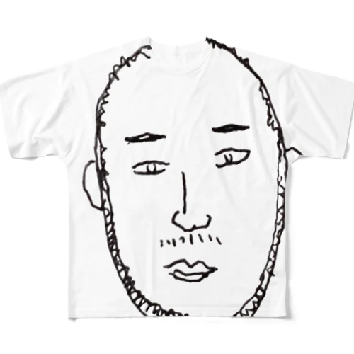 井田 All-Over Print T-Shirt