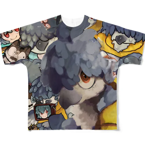 すごくマイナスなフルグラT All-Over Print T-Shirt