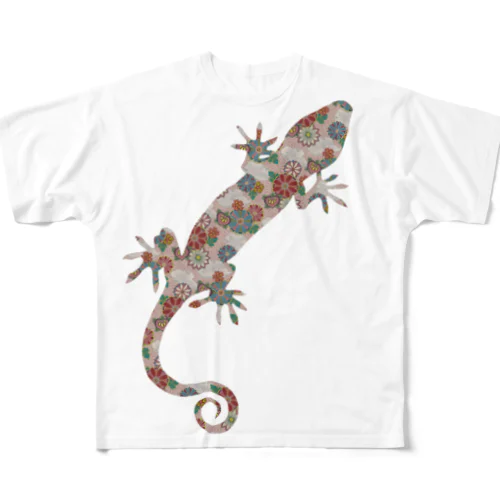 Japanese Gecko All-Over Print T-Shirt
