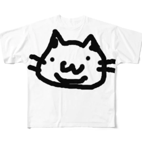 でぶ猫 All-Over Print T-Shirt