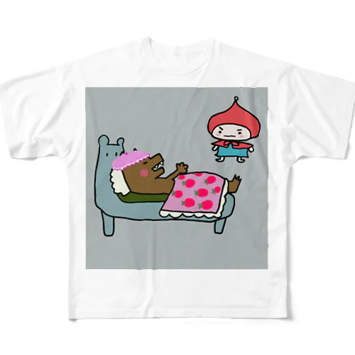 つよい赤ずきんちゃん フルグラフィックTシャツ