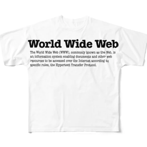 World Wide Web フルグラフィックTシャツ