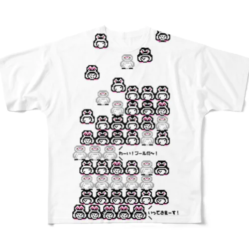 ならんで！ピコスフェニスカス(ふつう) All-Over Print T-Shirt