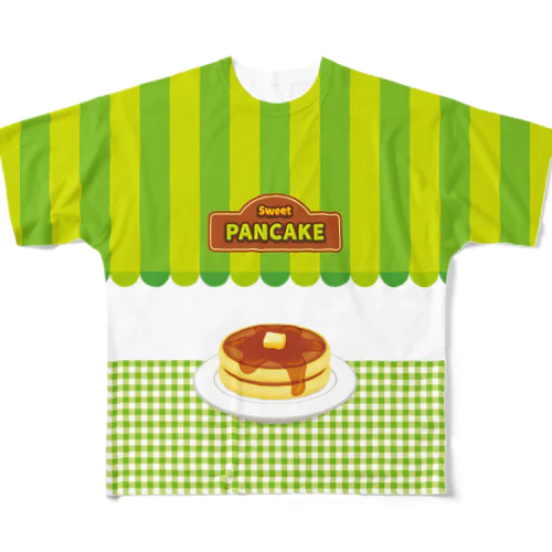 パンケーキ屋さん バター ｜フルグラT All-Over Print T-Shirt