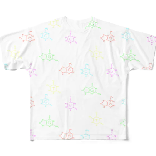 塩基 All-Over Print T-Shirt