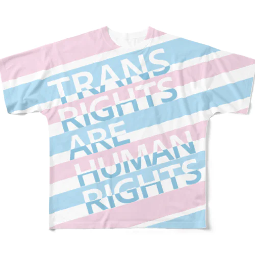 トランス差別反対 All-Over Print T-Shirt