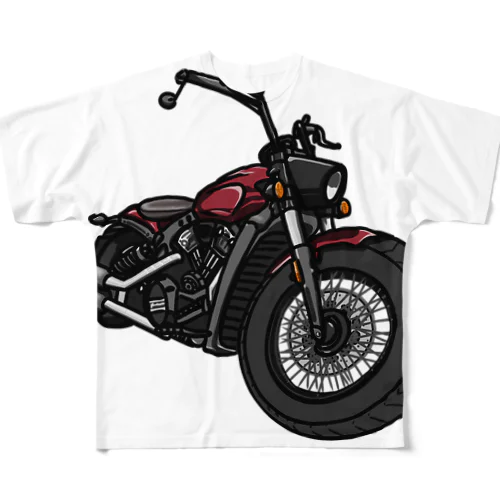 アメリカンバイク フルグラフィックTシャツ