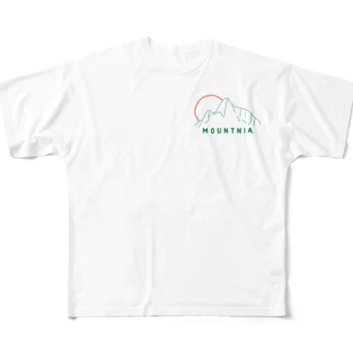 MOUNTNIA オリジナルT フルグラフィックTシャツ