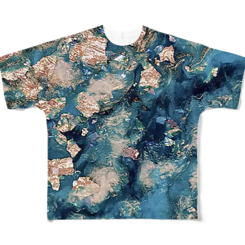 碧 All-Over Print T-Shirt